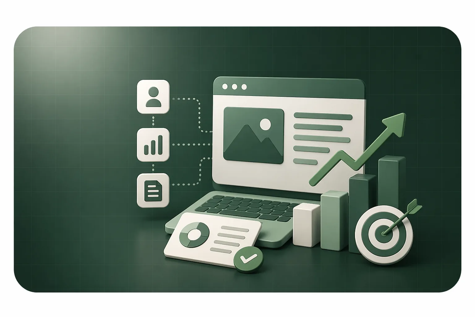 İçerik modeli ve sosyal medya akışını anlatan görsel